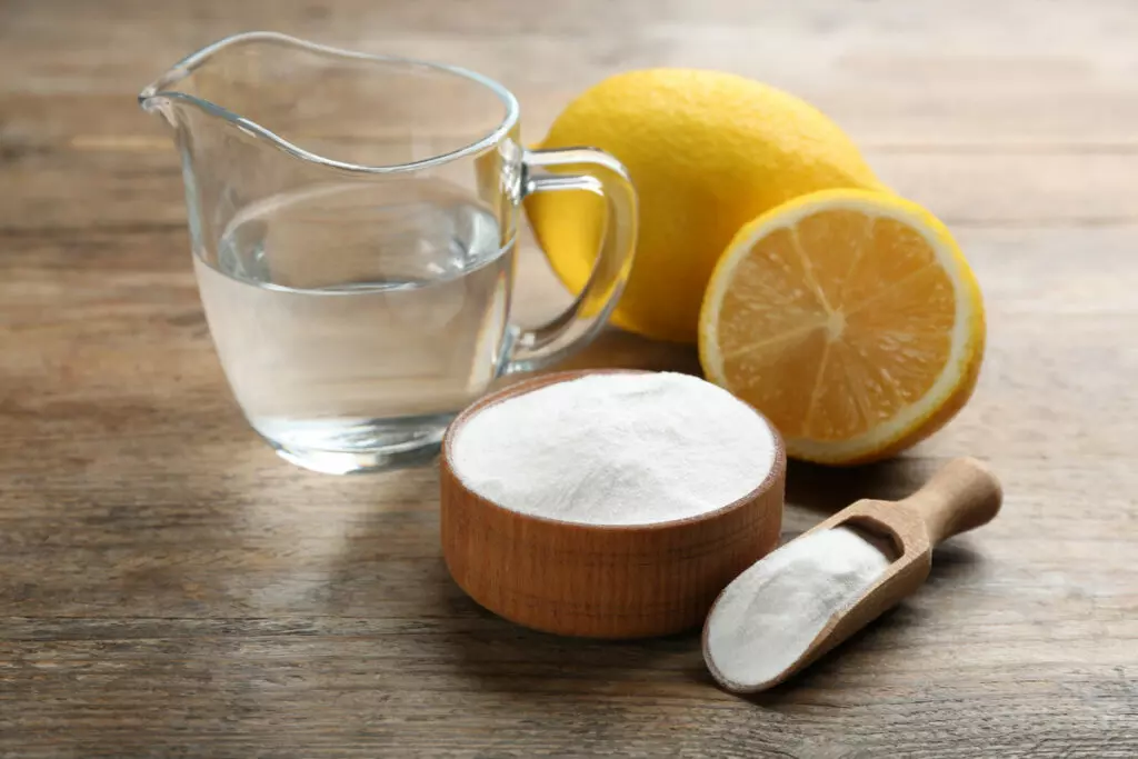 eco friendly natural cleaners, baking soda, salt, lemon, vinegar