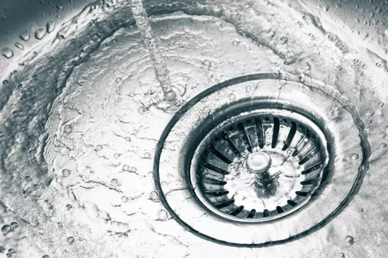 clean kitchen sink drain