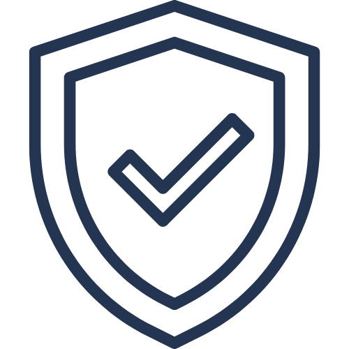 An icon of a shield with a checkmark in the center, representing security or protection, with an emphasis on floor maintenance.